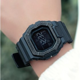 Resim Hanyang Siyah Relogio Smael Erkekler Çok Fonksiyonlu Dijital Spor Izle Geri Sayım Erkek Ordu Askeri Saat LED Kol Saatleri Moda Erkek Relógios (Yurt Dışından) 