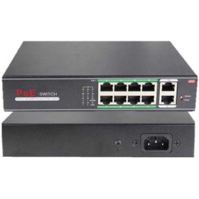Resim Genel Markalar Smartvision Sv-h1108pgl 8+2 Port Poe Switch Gigabit 10/100/1000 