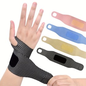 Resim 1 Adet Nefes Alabilir Bilek Destekliği - Erkek ve Kadınlar için Ayarlanabilir Elastik Spor Bilek Bandı - Bilek Sıkıştırma ve Desteği, Günlük Kullanım, Ofis, Egzersiz ve Antrenman İçin İdeal 