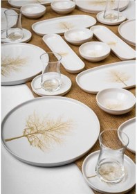 Resim Massimo Rosemary 6 Kişilik 30 Parça Kahvaltı Takımı Desenli 