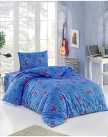 Resim DENİZLİ ÇEYİZ 06 Örümcek Adam Spiderman Nevresim Takımı 3 Parça Mavi 160 x 220 