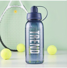 Resim Velvettides Fuxing Öğrenci Su Bardakları Büyük Kapasiteli Plastik Bardak Spor Su Isıtıcısı Taşınabilir Su Şişesi 1600ml Derin Deniz Mavisi 