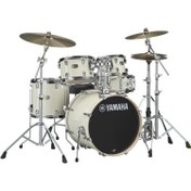 Resim Yamaha Stage Custom Birch 5-Parça Akustik Davul Seti (Classic White) 