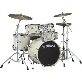 Resim Yamaha Stage Custom Birch 5-Parça Akustik Davul Seti (Classic White) 