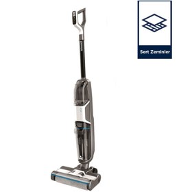 Resim Bissell CrossWave HF3 Cordless Pro Yüksek Vakumlu Kablosuz Sert Zemin Süpürme ve Silme Makinesi 