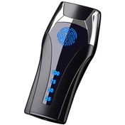 Resim Dokunatik Led Göstergeli Usb Şarjlı Tesla Çakmak Siyah 
