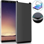 Resim Dolia Samsung Galaxy Note 8 9d Full Kaplayan Kavisli Gizlilik Filitreli Hayalet Flexible Polymer Nano 