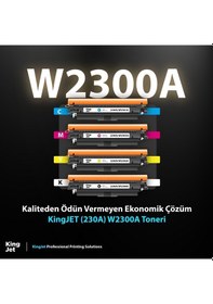 Resim Kingjet Hp Color Laserjet Pro Mfp 4303dw Uyumlu Standart Kapasiteli Çipli Uyumlu Toner W2300a 