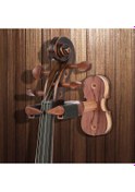 Resim Reedark Duvar Askılı Keman/viyola Tutucu - Otomatik Kilit Sistemli, Çizilmeye Karşı Kauçuk Koruma Gül Ağacı Rengi 
