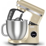 Resim Karaca Mastermaid Chef Ultra D2000W Dijital Ekranlı Hamur Yoğurma Makinesi Mineral Gold 7l 
