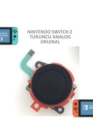 Resim siar Nintendo Switch 2 NS2 Joystick (Joycon) Analog Stick V2 Turuncu 