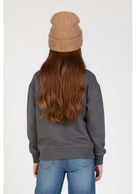 Resim Kız Çocuk İşleme Detaylı Sweat Dmb-9897 Füme 
