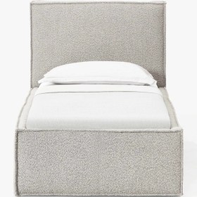 Resim Lays Tek Kişilik Karyola Açık Gri Bukle - 120x200 cm 