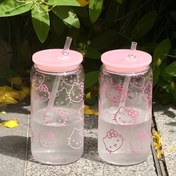 Resim Sanrio Hello Kitty 16 oz Şeffaf PC Plastik Su Şişesi Pembe Kapak ve Pipet ile - Yeniden Kullanılabilir, Meyve Suları, Smoothie'ler ve Soğuk İçecekler için Taşınabilir - Kız Kardeşler, Arkadaşlar ve Kız Arkadaşlar için Mükemmel Hediye - Yazlık Hidrasyon, Partiler ve Açık Hava Etkinlikleri için İdeal, Parti İçecekleri | Oynak Tasarım | Düşmeye Dayanıklı Yapı, Hello Kitty Su Şişesi 