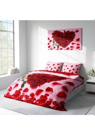 Resim Monohome Sevgililer Günü Pamuk Saten Çift Kişilik Nevresim Takımı (527238003) Kırmızı 