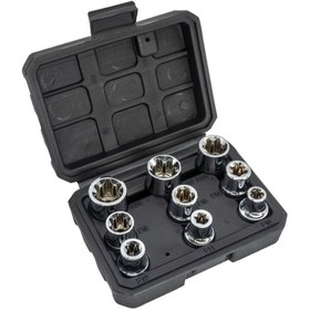 Resim Titi 5547 1/2" Torx Lokma Anahtar Seti 9 Parça 