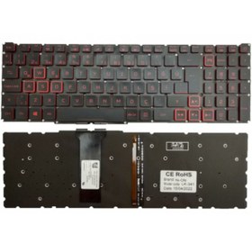 Resim NION Acer Nitro 5 AN515-43-R5KH uyumlu Notebook Klavye (Siyah Aydınlatmalı TR) 
