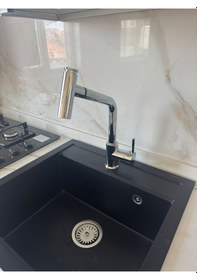 Resim Spiralli 2 Fonksiyonlu Pirinç Eviye Bataryası Gri 