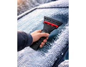 Resim Oto Motto Araç Buz Kazıyıcı Oto Araba Ön Camı Pencere Kar Temizleyici Kazıma Kış Buz Kırıcı 