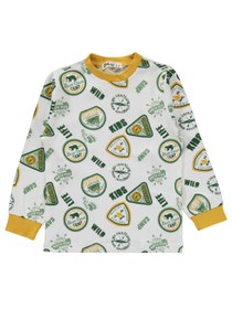 Resim Civil Boys Kids Armalar Baskılı 2-5 Yaş Pijama Takımı - Hardal - Hardal / 5-6 Yaş 