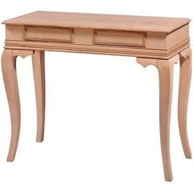 Resim Dresuar Çift Çekmece Rustik Lükens Aslan Ayak Ahşap Kayın Kaplama 