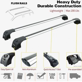 Resim Mını Countryman (R60) Suv 10-16 Gri Set Ara Atkısı Pro 2 Çadır Taşıyıcı 