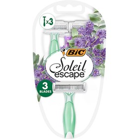 Resim Bic Soleil Escape 3 Bıçaklı Tıraş Bıçağı 3'lü Paket - Gratis 