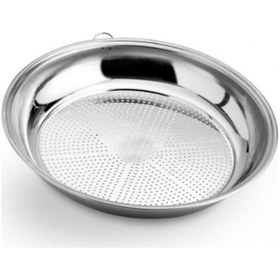 Resim Krom Paslanmaz Süzgeç Süzek Kevgir 28 CM Çap 