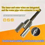 Resim 2'si 1 Arada Entegre Boru Diş Açıcı - Hızlı ve Etkili Su Borusu Tamiri için Standart Altıgen Saplı Ağır Hizmet Metal Manuel Diş Kesme Aleti, Tesisatçılar & Ev Sahipleri için DIY Temel Malzemeler, Çok Yönlü Diş Açma Aracı, Dayanıklı Yapı, Sağlam Diş Açma Cihazı 