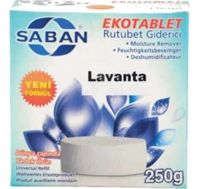 Resim Saban 2 Adet Lavanta Nem Alıcı Yedek Tablet 2 x 250 Gram Kalsiyum Klorür Esaslı Özellik 