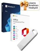 Resim Microsoft Windows 11 + Office 2021 Pro Plus Kurulum Dosyalı USB Bellek 16GB (Lisans Anahtarı Hediyeli) 