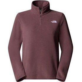 Resim The North Face W Glacıer Fleece 1-4 Zıp Jacket Kadın Sweatshirt Mor 