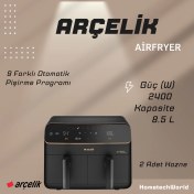 Resim Arçelik Gurme Duofry™ Az Yağlı Fritöz 