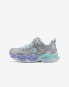 Resim Skechers Twısty Glow Büyük Kız Çocuk Gri Işıklı Spor Ayakkabı 303717l Smlt Gri 