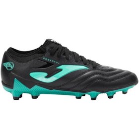 Resim Joma POWERFUL 2501 BLACK FIRM GROUND Krampon ve Halı Saha Ayakkabısı 
