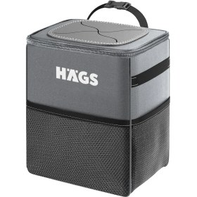 Resim Haegs Araç Çöp Kovası, Araba Çöp Kutusu Araç Organizer Çanta Araç Içi Oto Çöp Çantası 8 Lt Gri 