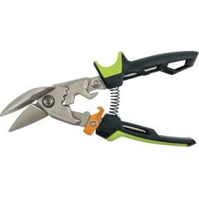 Resim Fiskars 1027210 Powergear Metal Levha Sac Kesme Makası Offset Sağ Kesim 