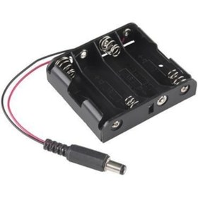 Resim Maroces-4 Lü Aa Pil Yuvası -2.1Mm Dişi Jack Çıkışlı 