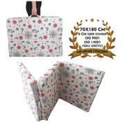 Resim Tek Kişilik Katlanır Yer Yatağı 70x180x6cm Marin Sünger Yatak 