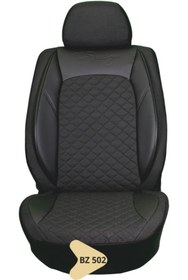 Resim K-Design ELİT JAKAR YASTIKLI KOLTUK KILIFI SERİSİ SİYAH BZ502 