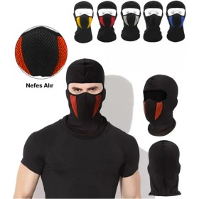 Resim Breen Motorcular Için Yüz Maskesi, Soğuk, Rüzgar Ve Güneşten Yüz Koruyucu, Kırmızı 