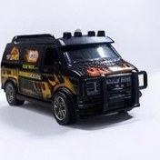 Resim Nostaljik Metal Çek Bırak Minibüs 1/36 Ölçek 