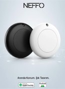 Resim NEFFO Android Smart Tag Google Akıllı Takip Cihazı - Siyah (SADECE ANDROID ILE UYUMLUDUR) 