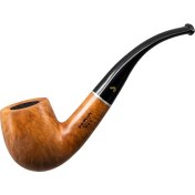Resim Şahin Üç Yıldız 215 9mm. Filtreli Ebonit Saplı Pipo 