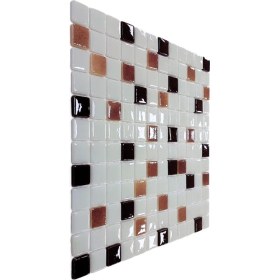 Resim MozaiKristaL Mutfak Tezgah Arası ve Tüm Yaşam Alanları İçin Cam Mozaik. Taş Ölçüleri: 25X25X5 Mm. File Ölçüsü: 31.5X31.5 cm. ( 1 Kutu = 1 m2 Fiyatıdır ) 