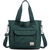 Resim Gajeena Yeşil Kadın Günlük Kullanim Çanta, 2023 Yeni Model Büyük Kapasiteli Nilon Çanta, İş Geçişi İçin El & Çapraz Çantası 