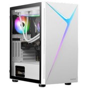 Resim Gamdias Argus E4 Elite WH 500W Tempered Glass ARGB ATX White Edition Gaming Kasa 