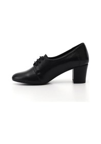 Resim Gönderi(R) Gönderi R Kadın Siyah Bağcıklı Kalın Topuklu Hakiki Deri Oxford Ayakkabı Gdza134m0439 siyah 