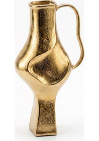 Resim Pot Gold Vazo Küçük Boy Altın 