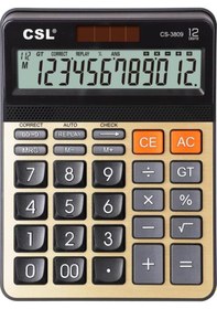 Resim Csl Cs-3809 12 Hane Masa Tipi Hesap Makinesi Çok Renkli 